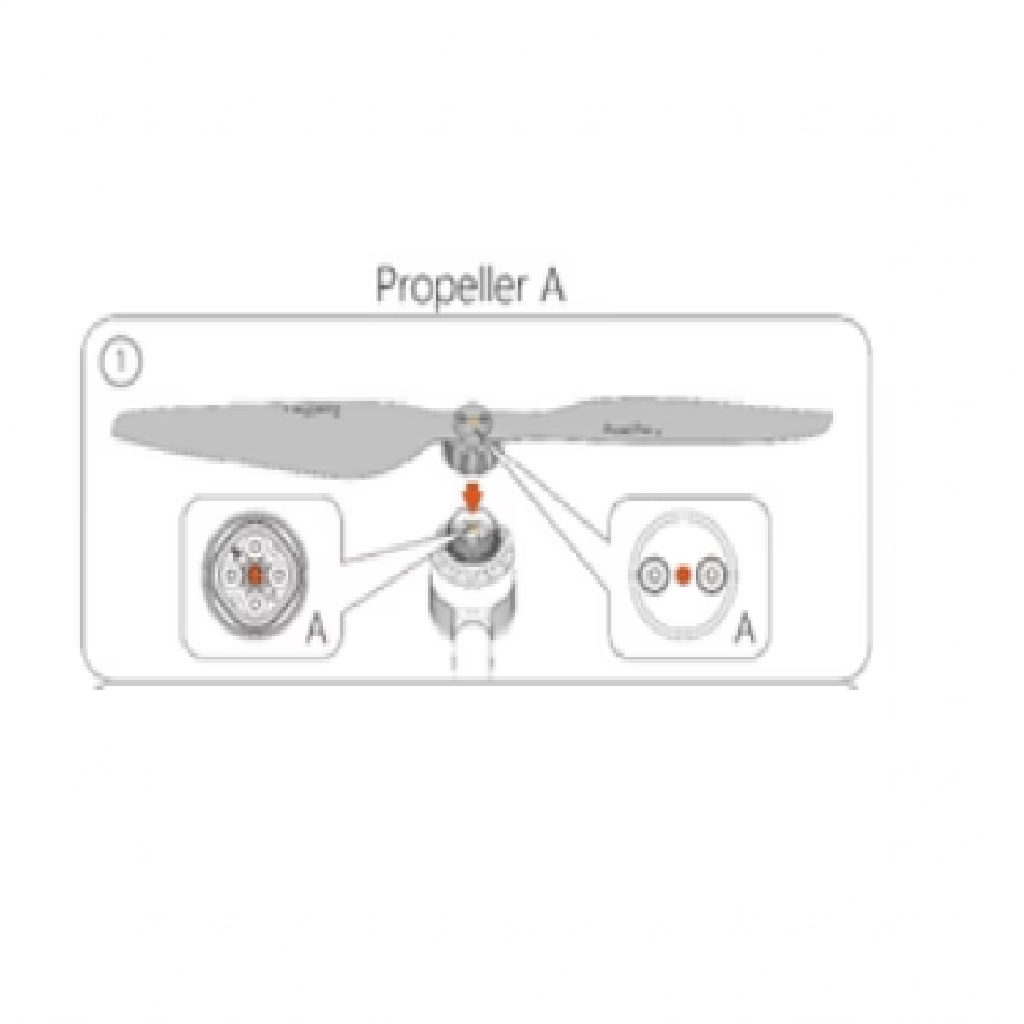 Montaje de helice A NARANJA FD1+ / FD3